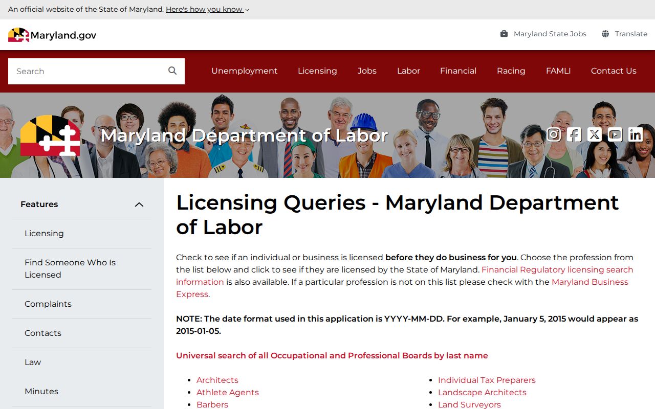Baltimore people directories Maryland professional surname lookup